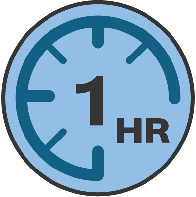 1 Hour Response Time Icon